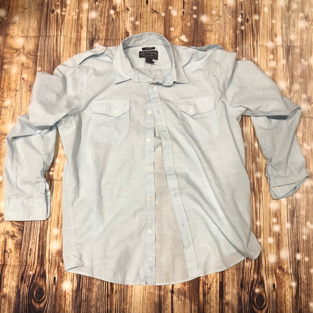 Men’s American Rag Blue Button Down Shirt Size XL